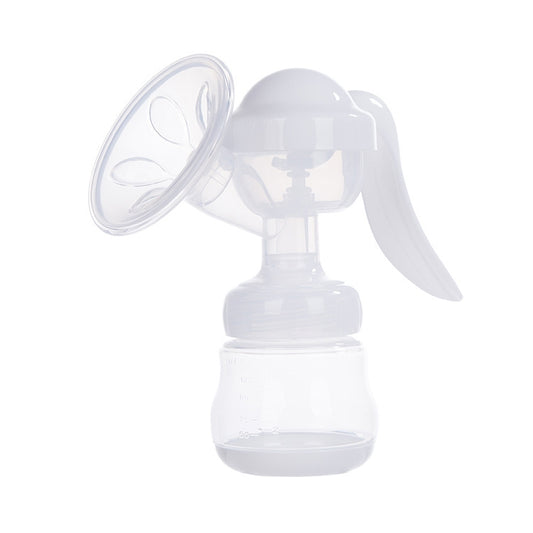 Painless Strength Adjustable Manual Massage Breast Pump(White) by bashfashion