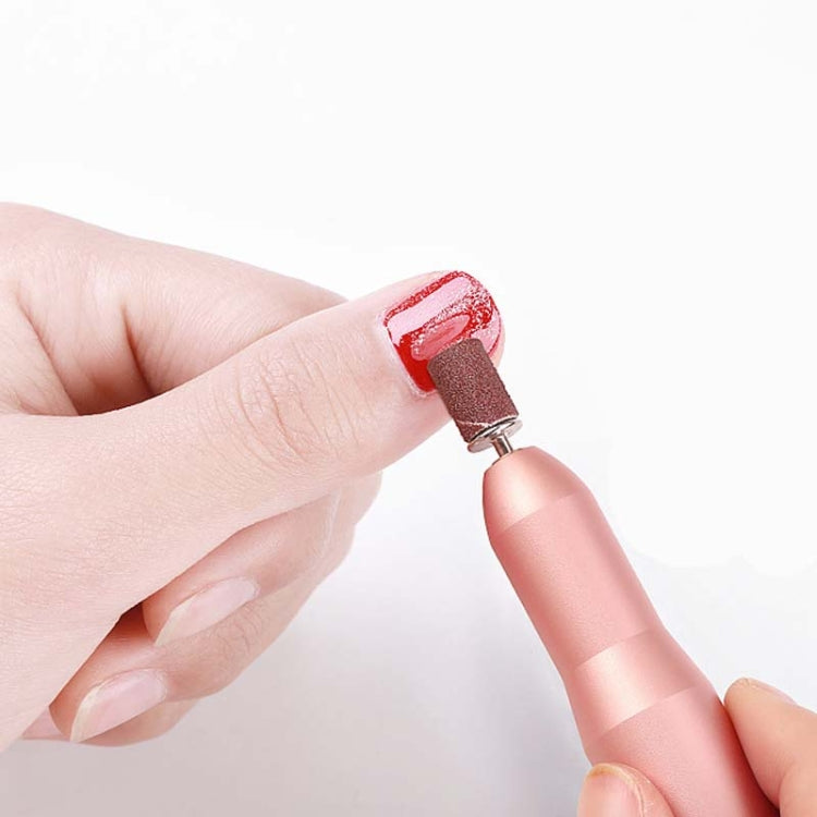 Usb Nail Polisher Portable Pen Type Electric Exfoliating Polisher(Rose Gold) by bashfashion