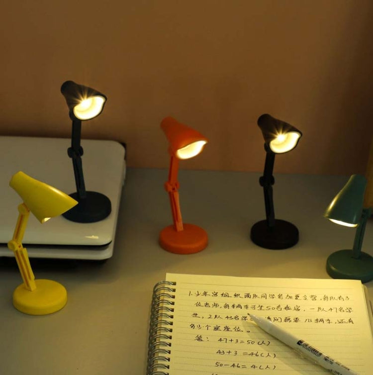 3 PCS Mini LED Desk Lamp Folding Portable Night Light Magnetic Eye Protection Desk Lamp(LD02-Rose Red) by bashfashion