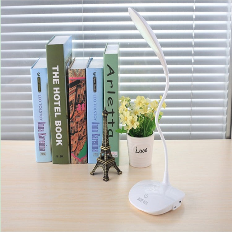 WS-601 USB Charging LED Reading Lamp Touch Dimming Bedroom Bedside Lamp, Size: 43x13.5cm(White) by bashfashion