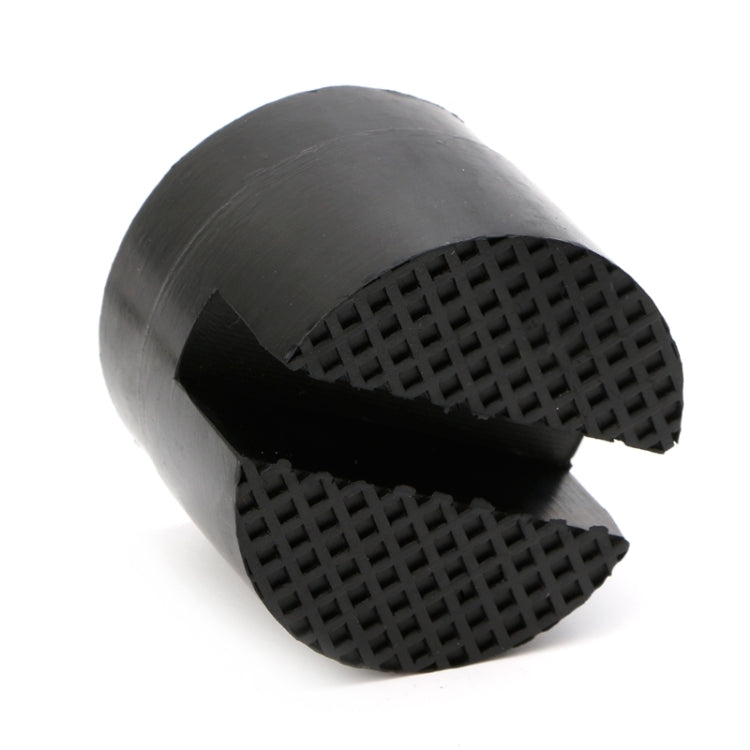 Floor Slotted Car Rubber Jack Pad Frame Protector Adapter Jacking Disk Pad Tool(Black) by bashfashion