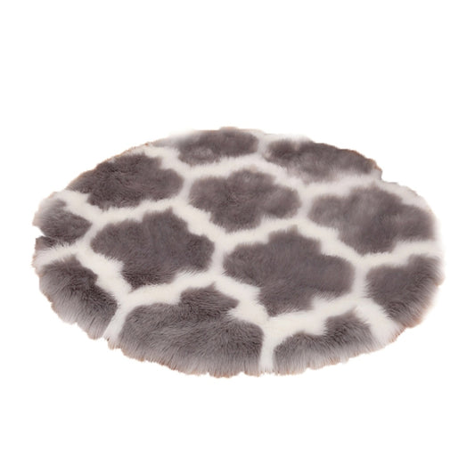 Imitation Fur Household Living Room Plush Carpet Yoga Floor Mat Decoration, Size: 80cm(White Lantern Camel Border) by bashfashion