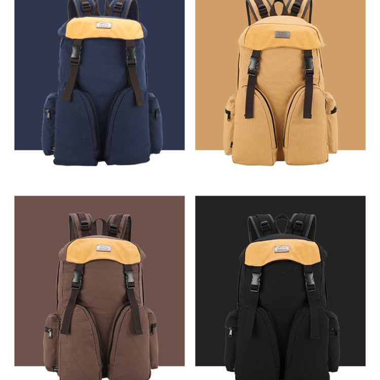 B0031 Mori Color Matching Backpack Wear-Resistant And Scratch-Resistant Computer Bag(Khaki) by bashfashion