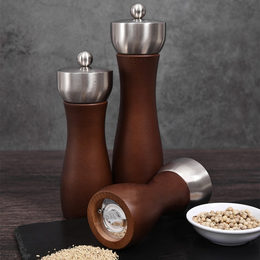 Beech 304 Stainless Steel Manual Pepper Grinder Ceramic Core Pepper Grinder, Specification: 8 Inch (Color Box) by bashfashion