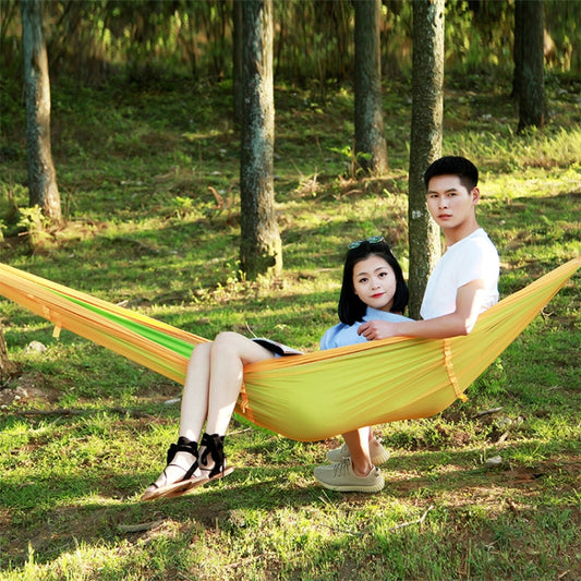1-2 Person Outdoor Mosquito Net Parachute Hammock Camping Hanging Sleeping Bed Swing Portable Double Chair, 260 x 140cm by bashfashion