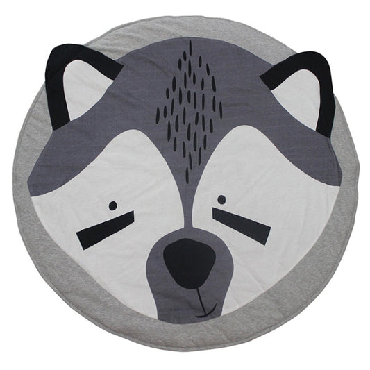 Baby Infant Play Mats Kids Crawling Carpet Floor Rug Baby Bedding Rabbit Blanket Cotton Game Pad Children Room Decor(Fox) by bashfashion