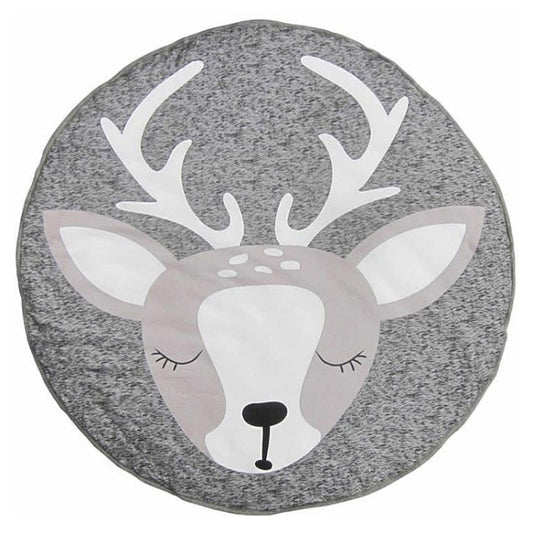 Baby Infant Play Mats Kids Crawling Carpet Floor Rug Baby Bedding Rabbit Blanket Cotton Game Pad Children Room Decor(Deer) by bashfashion