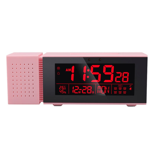 TS-P30 Multifunctional Night Light Alarm Digital Clock with FM Radio & Temperature / Humidity Display & IR Sensor Function(Pink) by bashfashion