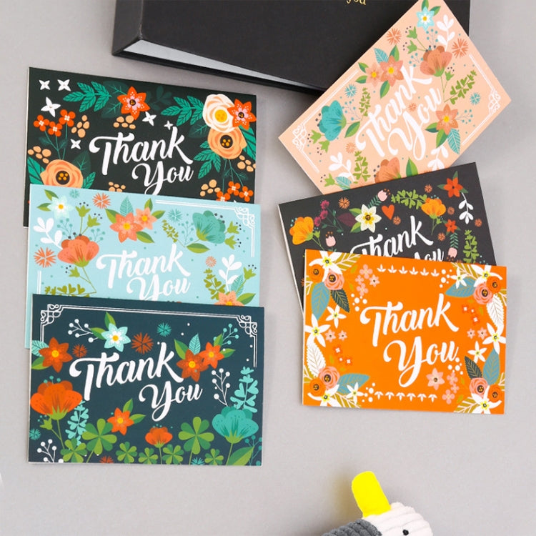 6pcs / Set Christmas Gift Greeting Card Holiday Greeting Message Card(Thank You Greeting Card) by bashfashion
