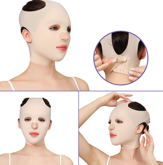 074 Skin Tone Enhanced Version For Men And Women Face-Lifting Bandage V Face Double Chin Shaping Face Mask by bashfashion