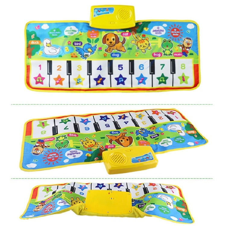 Piano Musical Touch Carpet Children Early Education Music Keyboard Playmat by bashfashion