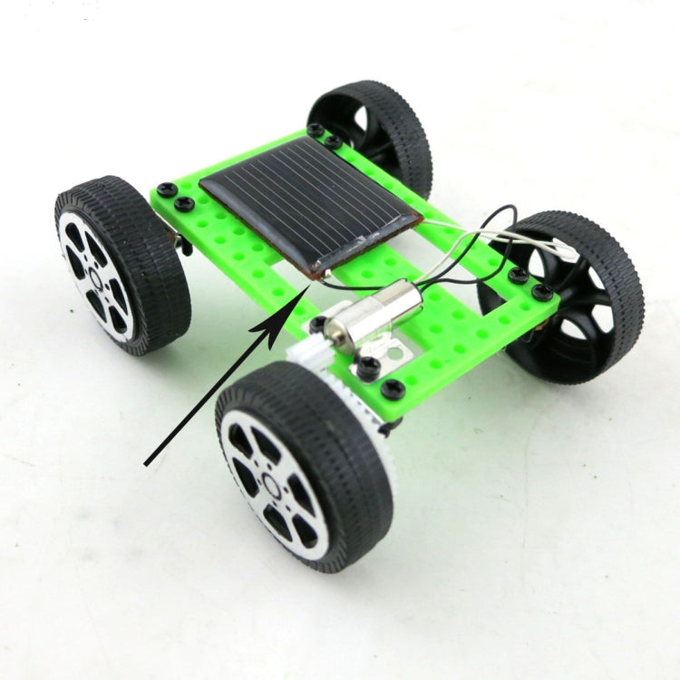 Creative Kids Early Education DIY Solar Energy Car Science Experiment Assembled Toy, Size:3.2x7.5x8cm by bashfashion
