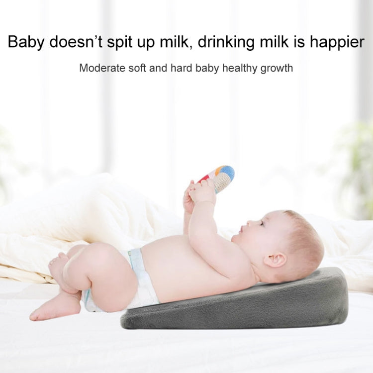 Memory Foam Infant Triangle Slope Cushion Pregnant Women Newborn Nursing Pillow, Colour: Crystal Soft Black by bashfashion