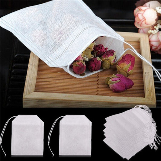 100 PCS Teabags Scented Tea Bags with Seal Filter Paper, Size: 5.5 x 7cm by bashfashion
