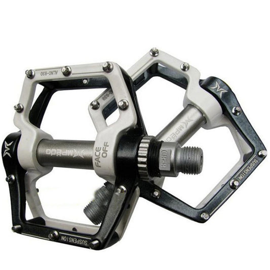 MPEDA Mountain Bike Bearing Pedal Ultra-Light Aluminum Alloy Non-Slip Bearing Pedal, Size: 930(White Black) by MPEDA