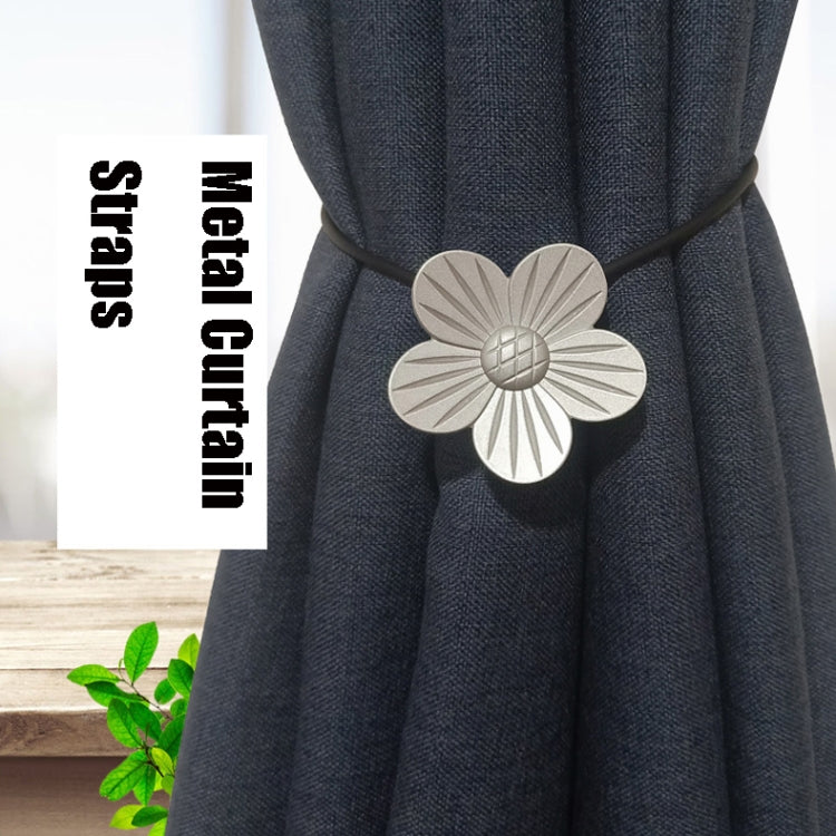 F025 Punch-Free Magnet Curtain Strap Curtain Buckle(Gray) by bashfashion