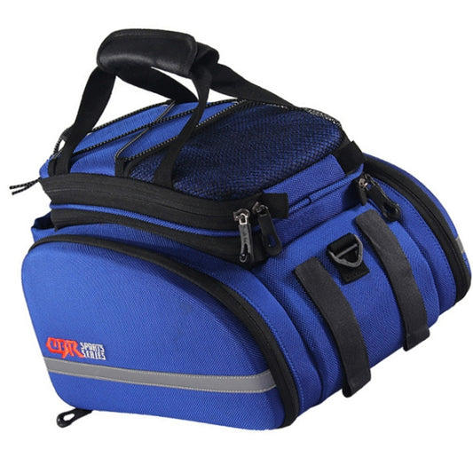 CBR Bike Hard Shell Shelf Bag Travel Bag Bicycle Hard Shell Shoulder Bag(Blue) by CBR