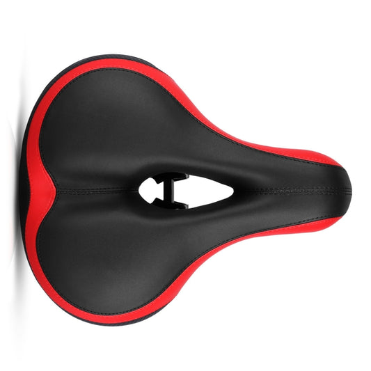 Reflective Seat Bicycle Seat Bicycle Saddle Seat(Black Red) by bashfashion