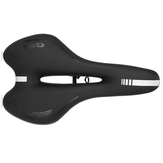 Silicone Bicycle Seat Mountain Bike Saddle Seat Cushion Comfortable Bicycle Accessories Equipment(Black) by bashfashion
