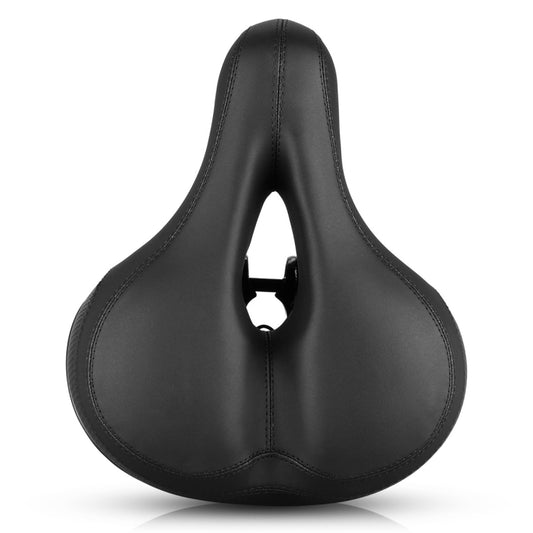 Reflective Spring Saddle Mountain Bike Seat Bicycle Seat Bicycle Seat(Black) by bashfashion