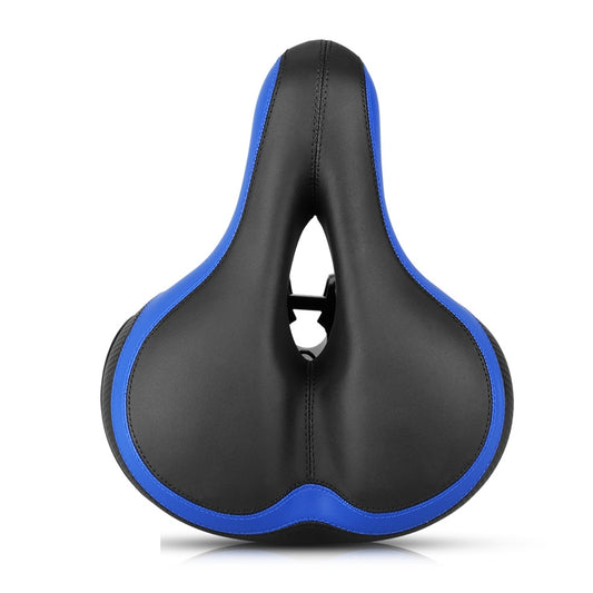 Reflective Spring Saddle Mountain Bike Seat Bicycle Seat Bicycle Seat(Black Blue) by bashfashion