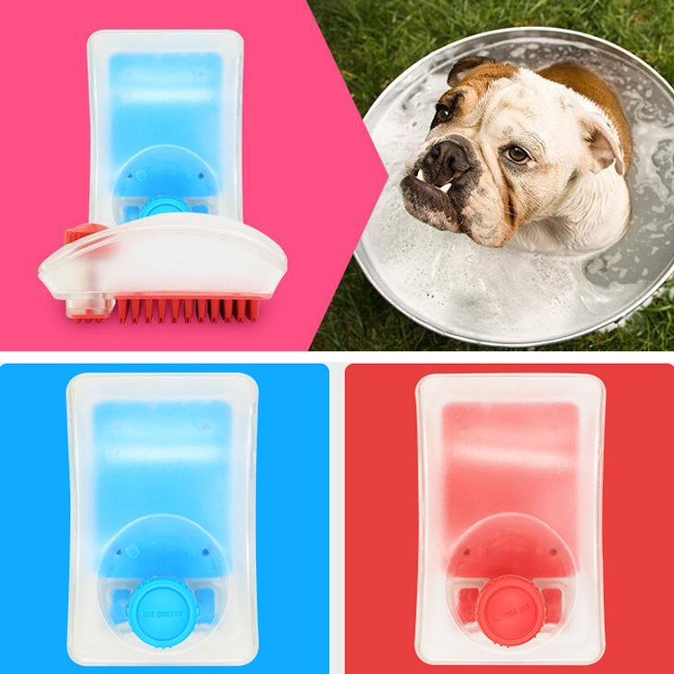 2 In 1 Function Shower Gel Dog Massage Bath Brush Silicone Pet Bath Brush, Random Color Delivery by bashfashion