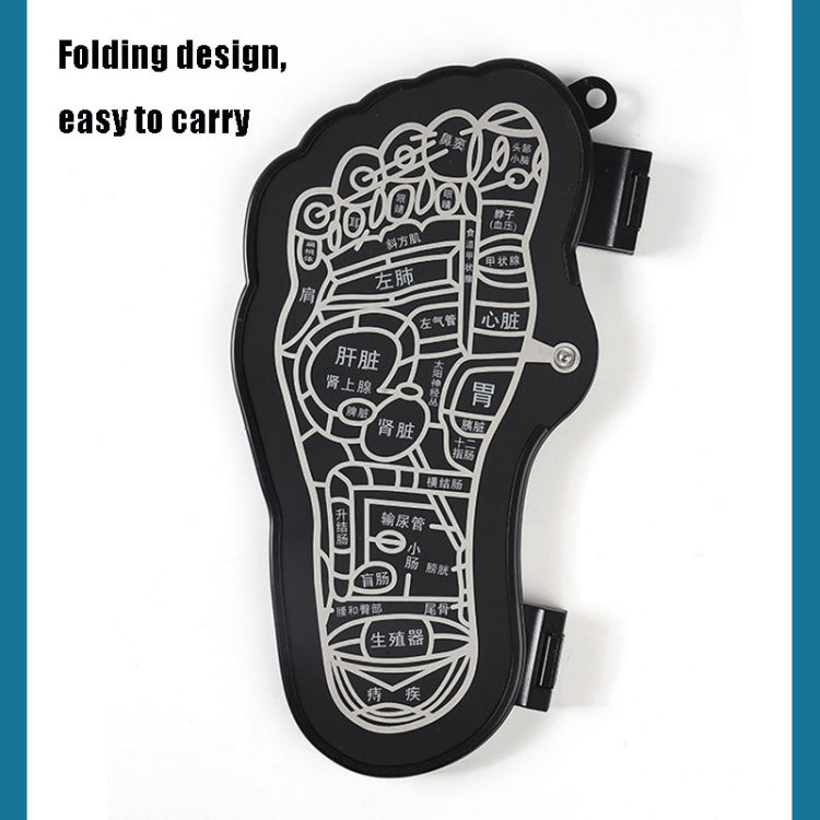 MLR-125 Mini Foot Massager Elderly Foot Foot Massager EMS Portable Pulse Home Foot Relaxing Massager, Shape: Black (Rechargeable) by bashfashion