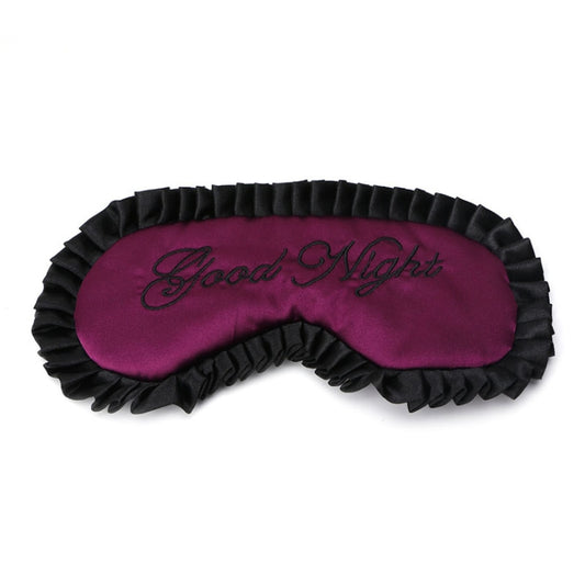 Comfortable Imitation Silk Satin Personalized Travel Sleep Mask Eye Cover(Purple) by bashfashion