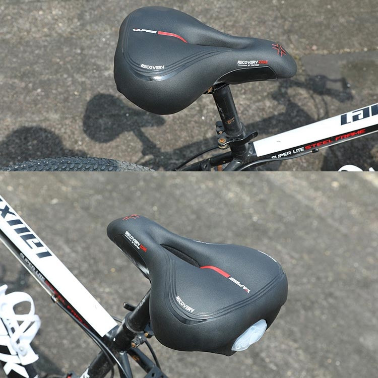 YAFEE Taillight Bicycle Seat Mountain Bike Saddle With Light Seat(Red) by YAFEE