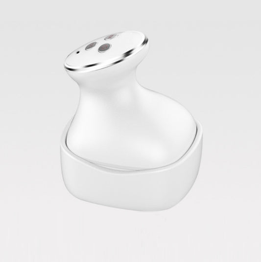 Head Scalp Massager Electric Beauty Instrument Multifunctional Kneading Vibration Physiotherapy Instrument(White) by bashfashion