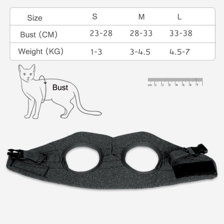 Cat Leash Pet Chest Harness Leash, Size: S(Grey) by bashfashion