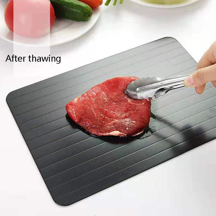 Thawing Plate Frozen Quick Thawing Plate Kitchen Tool Aluminum Alloy Thawing Plate, Specification: Large 3mm by bashfashion