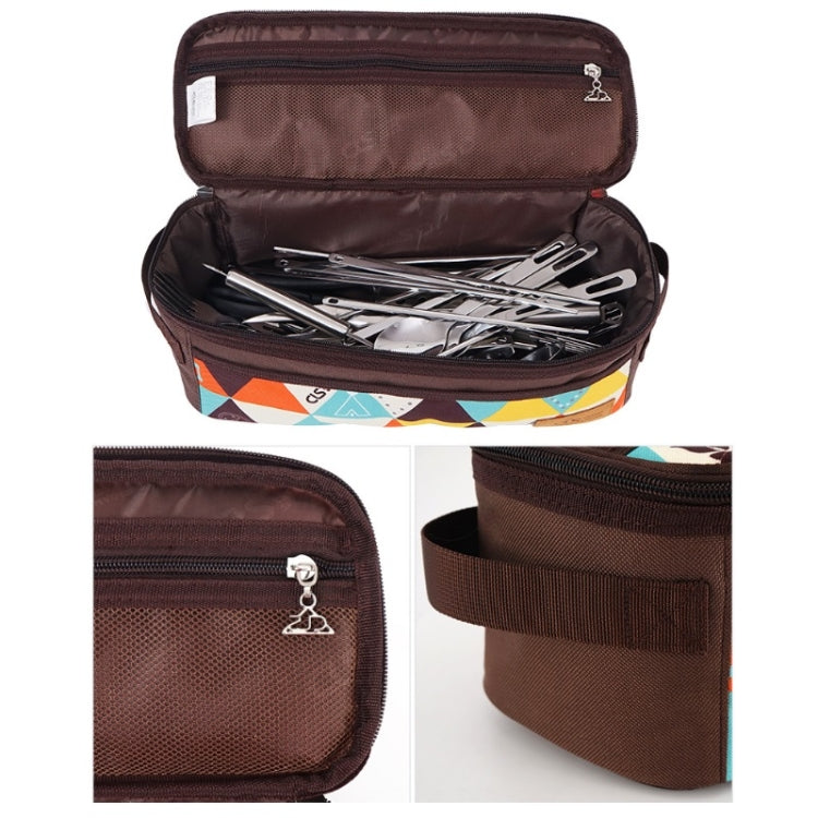 CLS Outdoor Camping Cookware Storage Bag BBQ Tableware Storage Bag Travel Portable Toiletry Bag(Colour) by CLS