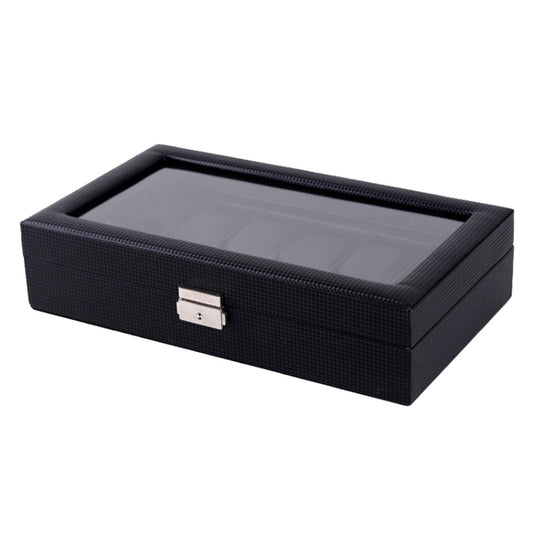 Woven Pattern PU Leather Watch Box Jewelry Storage Display Box, Colour: 12 Bits by bashfashion
