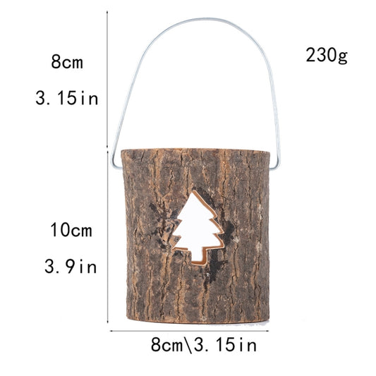 120211 Valentine Day Atmosphere Lamp Candle Holder Cafe Decoration Home Party Decoration Tea Wax Wooden Candle Cup(Pine) by bashfashion