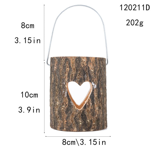 120211 Valentine Day Atmosphere Lamp Candle Holder Cafe Decoration Home Party Decoration Tea Wax Wooden Candle Cup(Love) by bashfashion