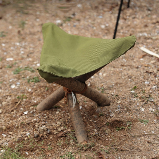 Outdoor Camping Waterproof Canvas Portable Triangle Stool Cloth by bashfashion