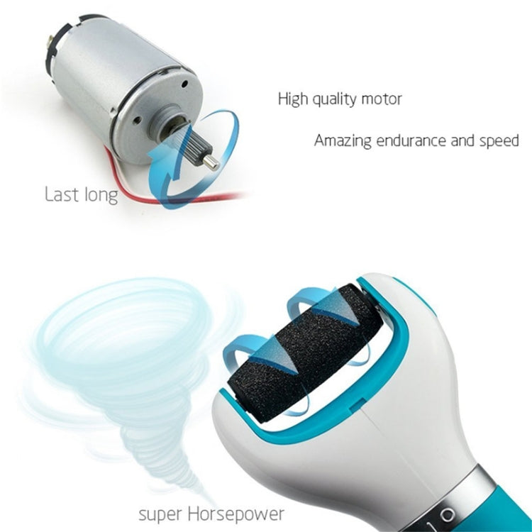 Foot Care Pedicure Electric Grinding Foot Pedicure Dead Skin Tool(Blue) by bashfashion
