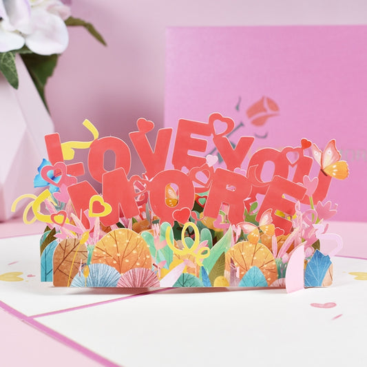 Valentine Day Three-Dimensional Greeting Card Wedding Anniversary Card by bashfashion