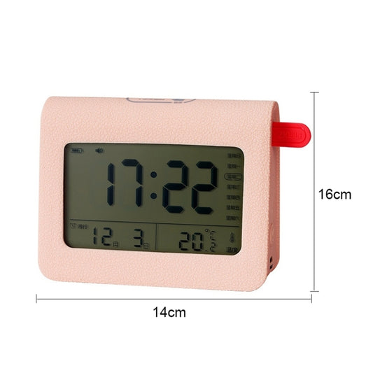 ZKLiLi Lazy Snooze Applet Alarm Clock Bedside Bluetooth Multifunctional Silent Digital Alarm Clock(Pink) by ZKLiLi