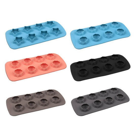 2 PCS Creative Silicone Ice Tray Mold 8 Continuous Mould Home-Made DIY Ice Tray Box, Style: Brick (Blue) by bashfashion