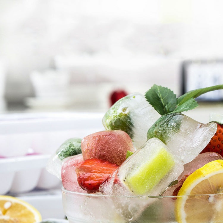 2 PCS Creative Silicone Ice Tray Mold 8 Continuous Mould Home-Made DIY Ice Tray Box, Style: Brick (Blue) by bashfashion