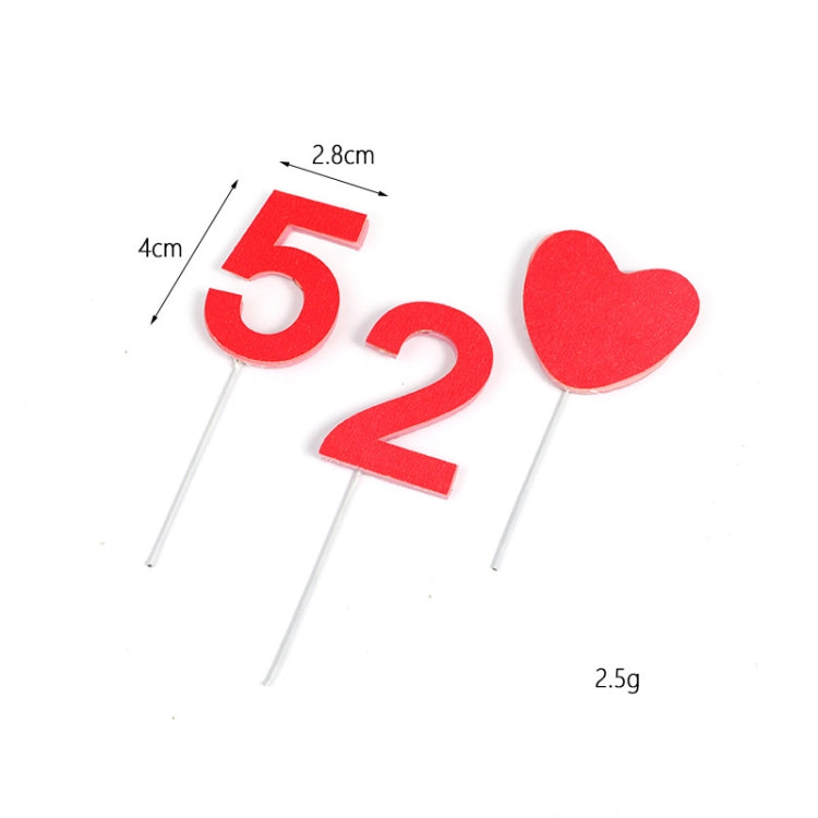 20 PCS Valentine'S Day Soft Clay EVA Love Cake Decoration EVA Love 520 by bashfashion