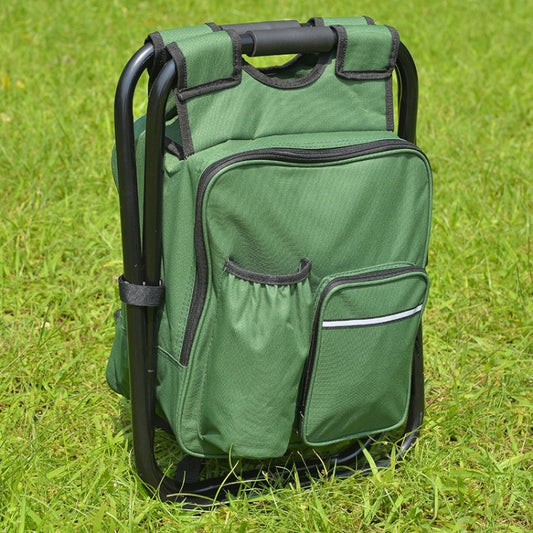 Multifunctional Folding Stool Portable Ice Pack Stool Lightweight Outdoor Stool(Green) by bashfashion