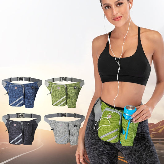 Outdoor Running Sports Nylon Waist Bag Cycling Mountaineering Water Bottle Bag(Green) by bashfashion