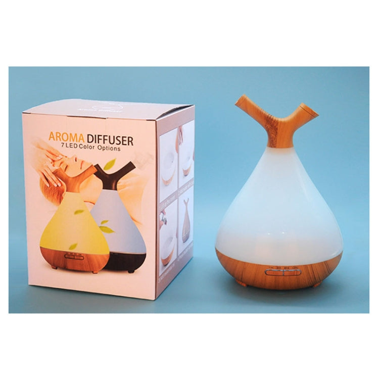 YCTA-008 Household Mute Small Wood Grain Colorful Light Aroma Diffuser Night Tree Air Humidifier, Product specifications: AU Plug(Deep Wood Grain) by bashfashion