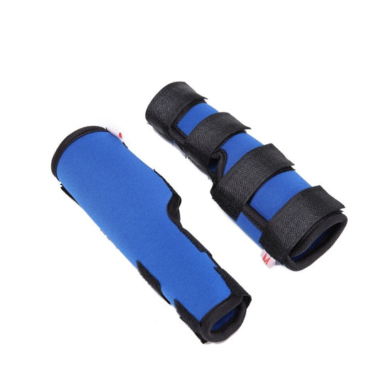 Pet Knee Pads Dog Leg Guards Pet Protective Gear Surgery Injury Sheath, Size: M(HJ03 Classic Blue) by bashfashion