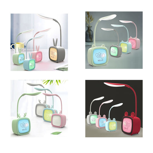 2 PCS Cute Pet USB Table Lamp Energy-Saving Eye Protection LED Bedroom Dormitory Night Light, Random Color Delivery(Archie) by bashfashion