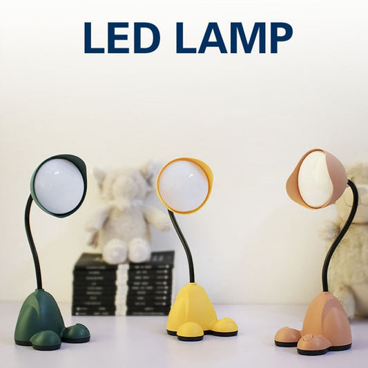 2 PCS Bedroom Bedside Dormitory Desk Study Eye Protection Desk Lamp(FY7711 Yellow) by bashfashion