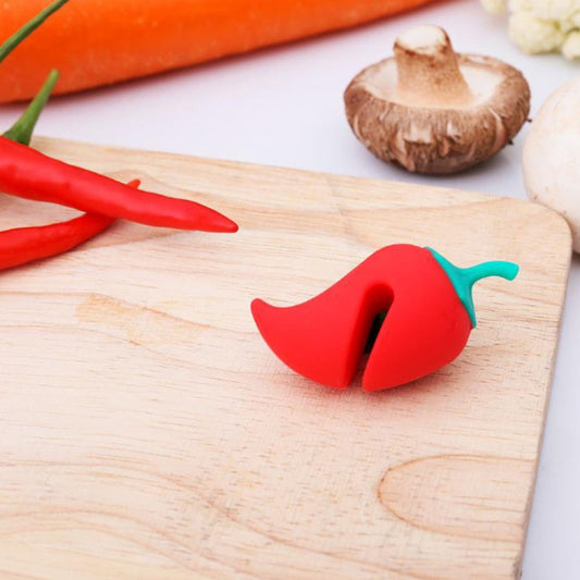 Small Pepper Shape Pot Lid Overflow Preventer Silicone Pot Lid Raised Anti Overflow Gadgets by bashfashion